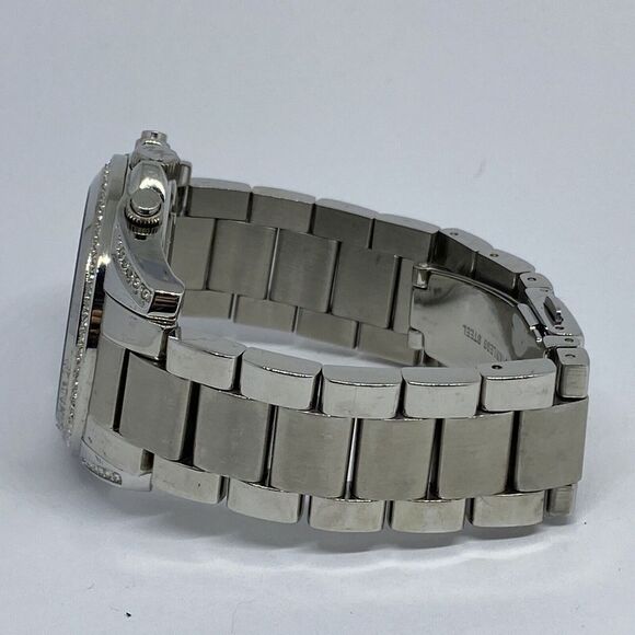 Michael Kors MK5165 Women's Silver Stainless Steel Analog Dial Quartz Watch RQ1 - Picture 9 of 12